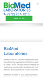 Mobile Screenshot of biomedlabs.com