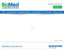 Tablet Screenshot of biomedlabs.com